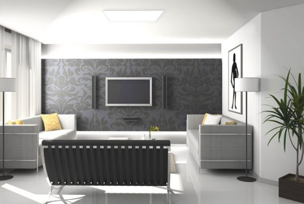 LED solar lighting for living room