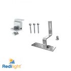 Cyclone rated solar panel mounting brackets for Redilight solar powered lighting solution