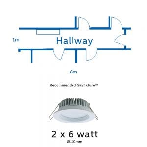 6 Watt Light Fixture For Lighting Hallways