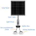 2X110Mm Recessed Square Complete Kit Redilight Skylight Alternative And Solar Powered Lighting System