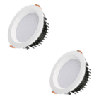 2 X 6 Watt (12 Watts) Recessed Round (110Mm) Redilight Skylight Alternative And Solar Powered Lighting System